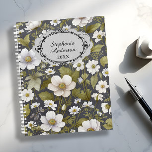 Elegante Dunkelgarten Anemones mit üppiger Vegetat Planer