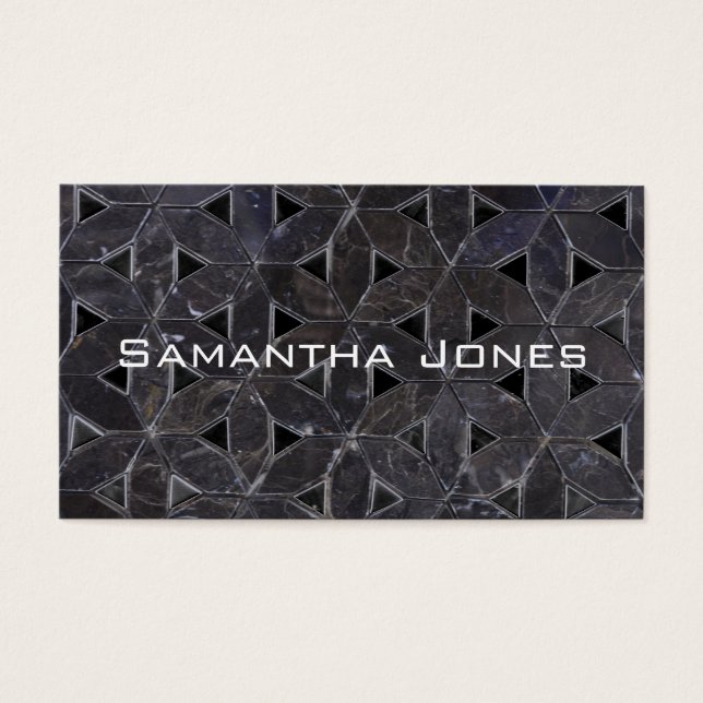 Elegante dunkelgraue Blume des Lebensmusters (Vorderseite)