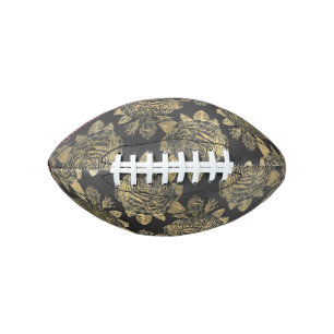 Elegante Dunkelgraue Glam Rose Blume Hübsch Football