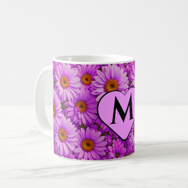 Elegante dunkelrosa Magenta Kaffeetasse (Vorderseite Links)
