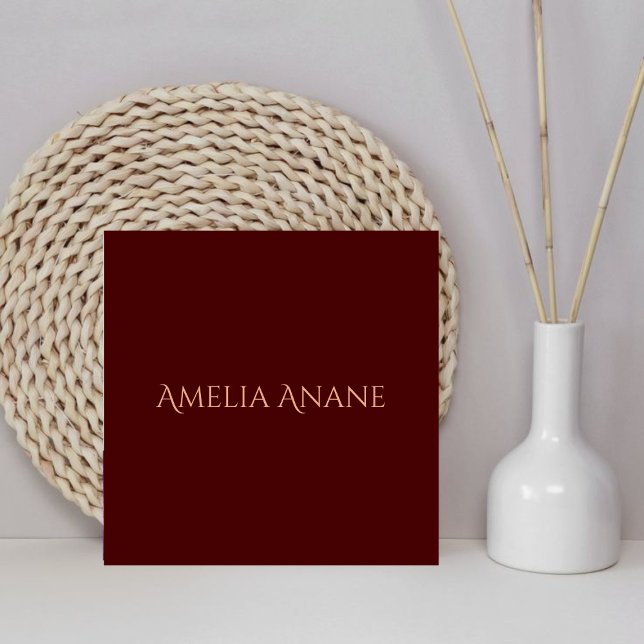 Elegante dunkelrote und rosa Typografie Fliese (Von Creator hochgeladen)