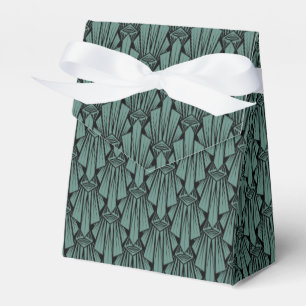 Elegante dunkle Art Deco abstrakte geometrische El Geschenkschachtel