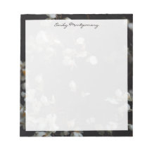 Elegante dunkle Blumenelemente und personalisierte