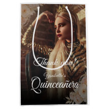 Elegante dunkle Foto-Quinceañera-Geschenkbox