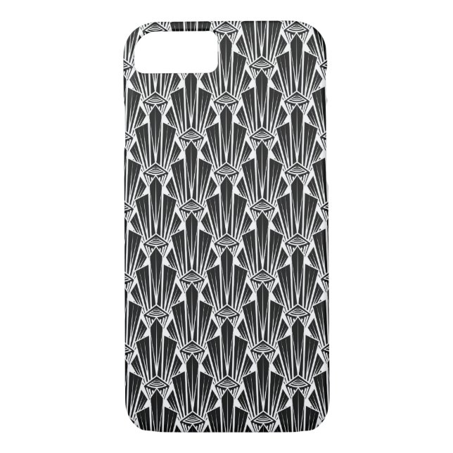 Elegante dunkle Kunst Deko abstrakte geometrische  Case-Mate iPhone Hülle (Rückseite)
