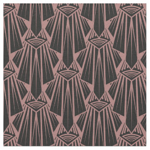 Elegante dunkle Kunst Deko abstrakte geometrische  Stoff