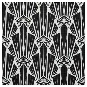 Elegante dunkle Kunst Deko abstrakte geometrische  Stoff