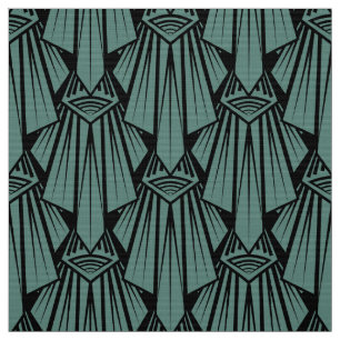 Elegante dunkle Kunst Deko abstrakte geometrische  Stoff
