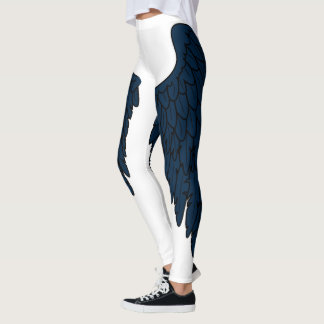 Elegante dunkle Marine-Engels-Flügel Leggings