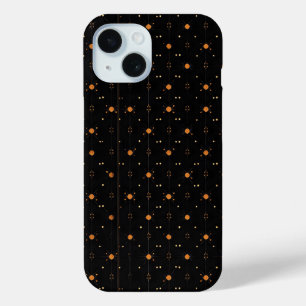 Elegante dunkle Muster Gelbe Punkte Case-Mate iPhone Hülle