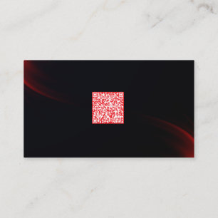 Elegante dunkle professionelle QR-Code-Netzwerkkar Visitenkarte