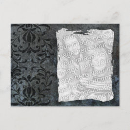 Elegante dunkle Vorlage Postkarte