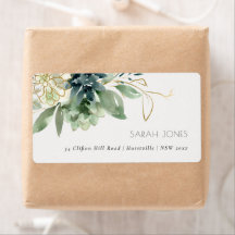 Elegante dusky Blue Green Succulent Foliage-Adress