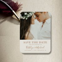 Elegante Dusty Beige Moderne Typografie Hochzeit