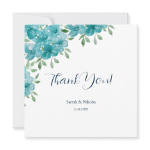 Elegante Dusty Blue Ant Mint Florale Kunstvoll wan