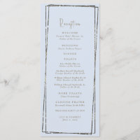 Elegante Dusty Blue Empfang Wedding Toasts