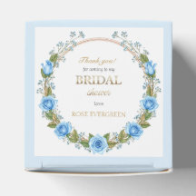 Elegante Dusty Blue Rose und Baby's Breathe