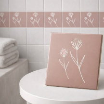 Elegante Dusty Rose Einfache Blumenname