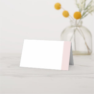 Elegante Dusty Rose Pink Stripe Wedding Platzkarte