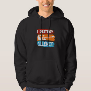 Elegante E-Gitarre Vintage I Destroy Silence Hoodie