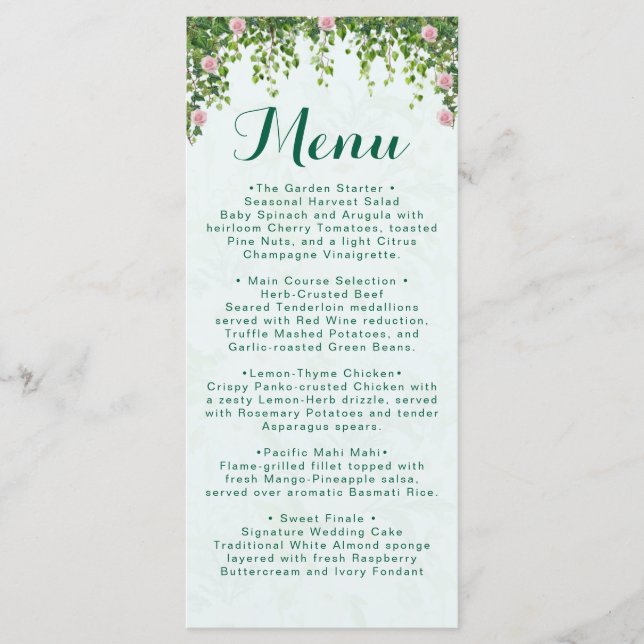 Elegante Efeu-Grün Botanische Hochzeit Tischnummer (Vorderseite)