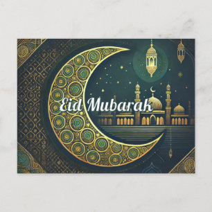 Elegante Eid al-Fitr-Postkarte Eid Mubarak Feierta Feiertagspostkarte