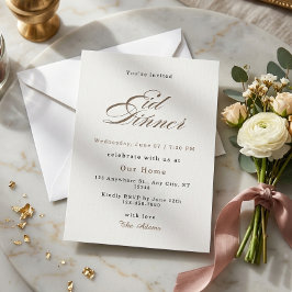 Elegante Eid-Dinner-Einladung Minimalist Gold Einladung