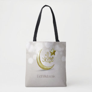 Elegante Eid Mubarak Goldener Jahrgang - Tote Beut