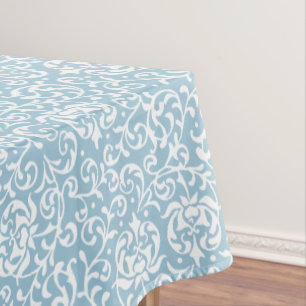 Elegante Eierschale blaues Tudor arbeitet Tischdecke