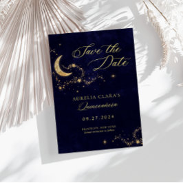 Elegante Eine Nacht unter den Sternen Quinceñera Save The Date