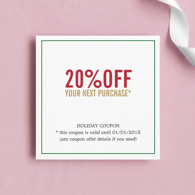 Elegante Einfache Beauty Salon Rabattkarte (Von Creator hochgeladen)