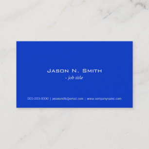 Elegante, einfache, blaue Visitenkarte. Visitenkarte