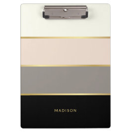 Elegante einfache, breite Streifen mit beliebigem  Klemmbrett