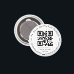 elegante einfache Dankeschön Business-ql-Code Magnet<br><div class="desc">Eleganter einfacher Dank Business qcode Magnet</div>