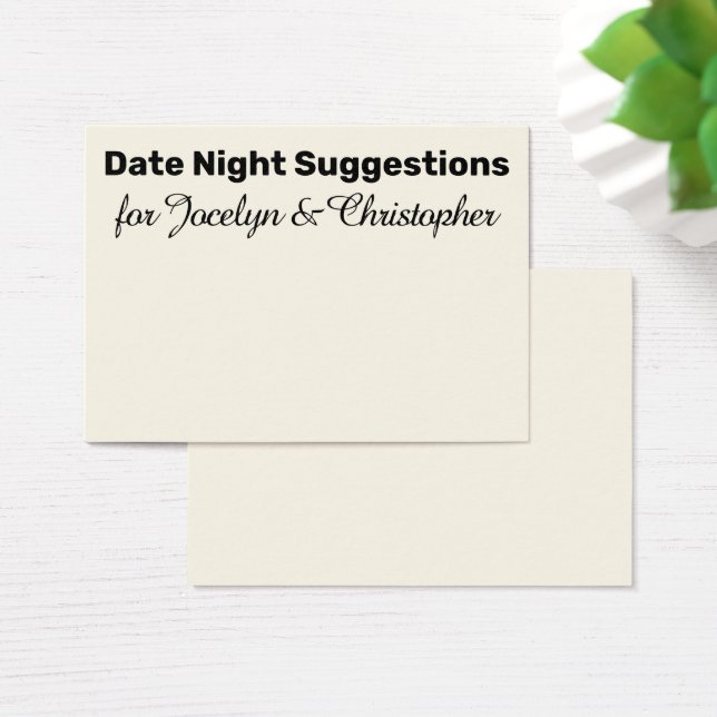 Elegante, einfache Date Night Suggestionen Cream C (Schreibtisch)