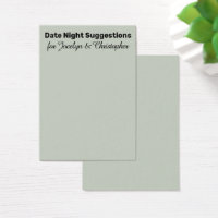Elegante, einfache Date Night Suggestions Sage Car