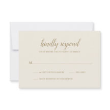 Elegante einfache formale neutrale Goldverheiratun