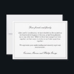 Elegante einfache gebrochene Verlobung storniert H Einladung<br><div class="desc">Elegante und minimalistische Stornierung Ihrer Hochzeit,  um Ihre Gäste darüber zu informieren,  dass die Hochzeit nicht mehr mit eleganten schwarzen Schriftart vor einem weißen Hintergrund. Gebrochene Verlobung in einem schlichten,  eleganten Design.</div>