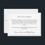 Elegante einfache gebrochene Verlobung storniert H Einladung<br><div class="desc">Elegante und minimalistische Stornierung Ihrer Hochzeit,  um Ihre Gäste darüber zu informieren,  dass die Hochzeit nicht mehr mit eleganten schwarzen Schriftart vor einem weißen Hintergrund. Gebrochene Verlobung in einem schlichten,  eleganten Design.</div>