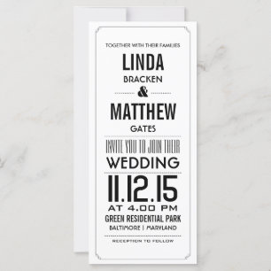 Elegante einfache Hochzeitskarte