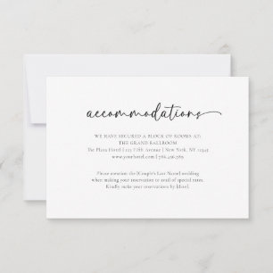 Elegante einfache Hochzeitskarte Dankeskarte
