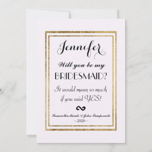 Elegante einfache Imitate Gold Kontur und Weiß Einladung