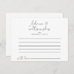 Elegante einfache kalligraphische Hochzeitsberatun Postkarte<br><div class="desc">Diese elegante, einfache kalligraphische Hochzeitsratenkarte ist perfekt für eine rustikale Hochzeit. Das schlichte und elegante Design besticht durch klassische und extravagante Schrift-Typografie in Schwarz und Weiß. Diese Karten eignen sich perfekt für Hochzeiten, Brautparty, Babydusche, Graduiertenparty u.v.m. Personalisieren Sie die Karten mit den Namen der Braut und Bräutigam, den Eltern, die...</div>