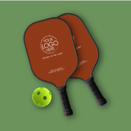 Elegante Einfache Logos Terracotta Persönlich Pickleball Schläger