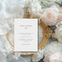 Elegante einfache Luxus-Fine-Art-Hochzeit