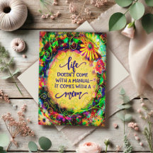 Elegante einfache Mama Funny Quote Muttertag