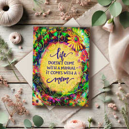 Elegante einfache Mama Funny Quote Muttertag Karte