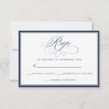 Elegante einfache Marine & White UAWG