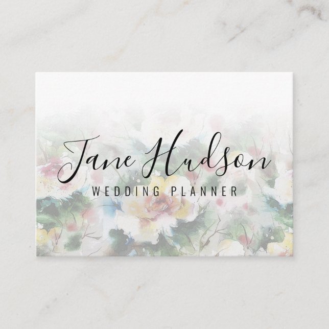 Elegante, einfache, Minimalistisch bearbeitbare Vi Visitenkarte (Vorderseite)