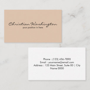 Elegante einfache minimalistische Ästhetik Soft Mo Visitenkarte